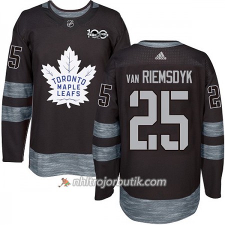 Män Ishockey Toronto Maple Leafs Tröja James Van Riemsdyk 25 1917-2017 100th Anniversary Adidas Svart Authentic